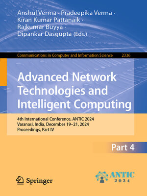 cover image of Advanced Network Technologies and Intelligent Computing